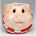 hot sale novelty Ceramic kids pig mug cup